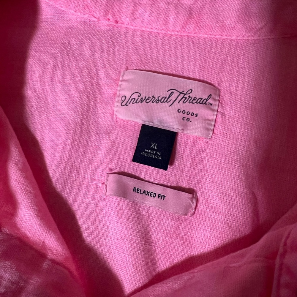 NWOT UNIVERSAL THREADS BUTTON DOWN LINEN TOP - Picture 4 of 4